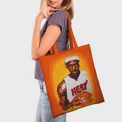 Сумка-шопер LeBron James: Heat, цвет: 3D-принт — фото 2