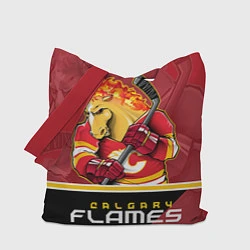 Сумка-шопер Calgary Flames, цвет: 3D-принт