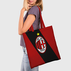 Сумка-шопер Milan FC: Red Collection, цвет: 3D-принт — фото 2