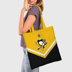 Сумка-шопер NHL: Pittsburgh Penguins, цвет: 3D-принт — фото 2