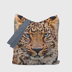 Сумка-шопер Грустный леопард, цвет: 3D-принт