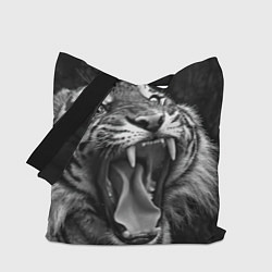 Сумка-шопер Гнев тигра, цвет: 3D-принт