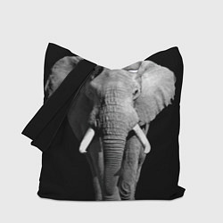 Сумка-шопер Старый слон, цвет: 3D-принт