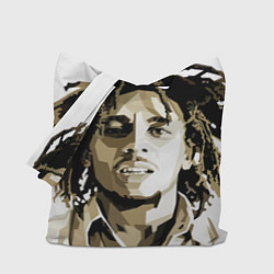 Сумка-шопер Bob Marley: Mono, цвет: 3D-принт