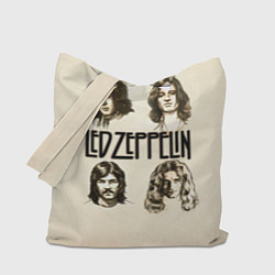 Сумка-шопер Led Zeppelin Guys, цвет: 3D-принт