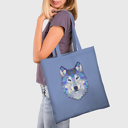 Сумка-шопер Геометрический волк, цвет: 3D-принт — фото 2