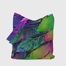 Сумка-шопер Перья, цвет: 3D-принт