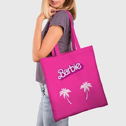 Сумка-шопер Barbie пальмы, цвет: 3D-принт — фото 2
