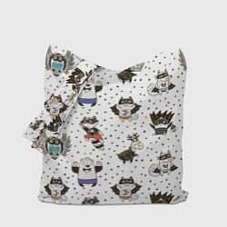 Сумка-шопер Лесные супергерои, цвет: 3D-принт