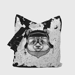 Сумка-шопер Панда авиатор, цвет: 3D-принт