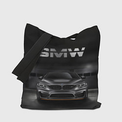 Сумка-шопер BMW серебро, цвет: 3D-принт