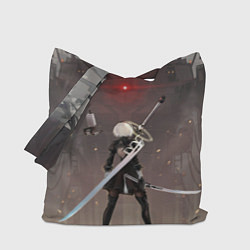 Сумка-шопер Мечница 2B: Nier, цвет: 3D-принт