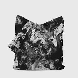 Сумка-шопер Чёрная краска, цвет: 3D-принт