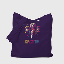 Сумка-шопер Led Zeppelin Color, цвет: 3D-принт