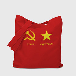 Сумка-шопер СССР и Вьетнам, цвет: 3D-принт