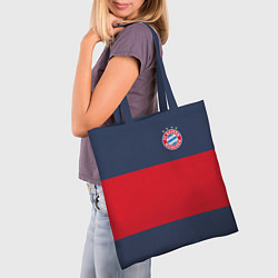 Сумка-шопер Bayern Munchen - Red-Blue FCB 2022 NEW, цвет: 3D-принт — фото 2