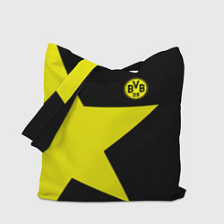 Сумка-шопер FC Borussia Dortmund: Star, цвет: 3D-принт