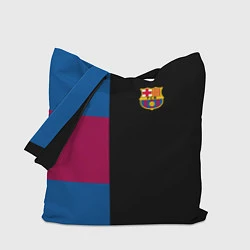 Сумка-шопер Barcelona FC: Black style, цвет: 3D-принт