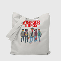 Сумка-шопер Stranger Things Friends, цвет: 3D-принт