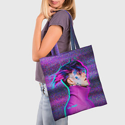 Сумка-шопер Lil Peep: Glitch, цвет: 3D-принт — фото 2