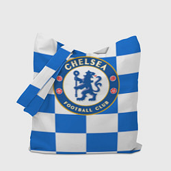 Сумка-шопер FC Chelsea: Grid, цвет: 3D-принт