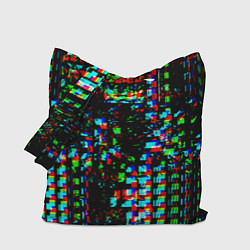 Сумка-шопер Optical Glitch, цвет: 3D-принт