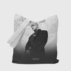 Сумка-шопер Хаски: Геометрия, цвет: 3D-принт