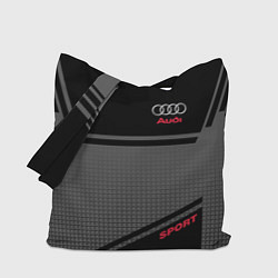 Сумка-шопер Audi: Crey & Black, цвет: 3D-принт