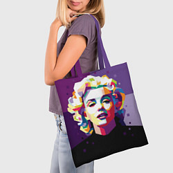 Сумка-шопер Marilyn Monroe, цвет: 3D-принт — фото 2