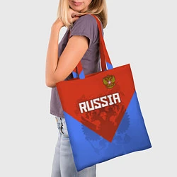 Сумка-шопер Russia Red & Blue, цвет: 3D-принт — фото 2
