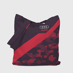 Сумка-шопер Audi: Red Pixel, цвет: 3D-принт