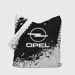 Сумка-шопер Opel: Black Spray, цвет: 3D-принт