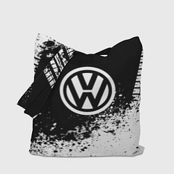 Сумка-шопер Volkswagen: Black Spray, цвет: 3D-принт