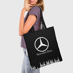 Сумка-шопер Mercedes-Benz: Black Side, цвет: 3D-принт — фото 2