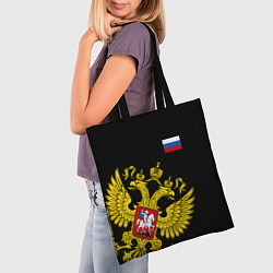 Сумка-шопер Флаг и Герб России, цвет: 3D-принт — фото 2