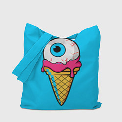 Сумка-шопер Мороженое с глазом, цвет: 3D-принт