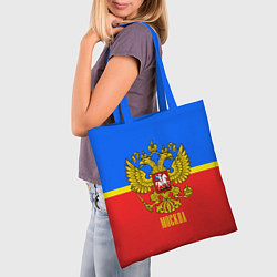 Сумка-шопер Москва: Россия, цвет: 3D-принт — фото 2