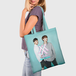 Сумка-шопер Shownu & Kihyun, цвет: 3D-принт — фото 2
