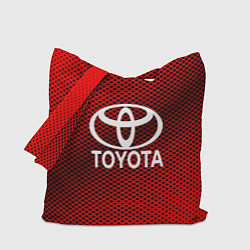 Сумка-шопер Toyota: Red Carbon, цвет: 3D-принт