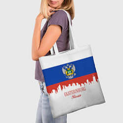 Сумка-шопер Ekaterinburg: Russia, цвет: 3D-принт — фото 2