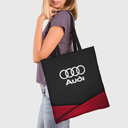 Сумка-шопер Audi: Grey Carbon, цвет: 3D-принт — фото 2