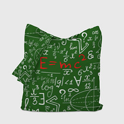 Сумка-шопер E=mc2: Green Style, цвет: 3D-принт