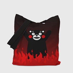 Сумка-шопер Kumamon: Hell Flame, цвет: 3D-принт