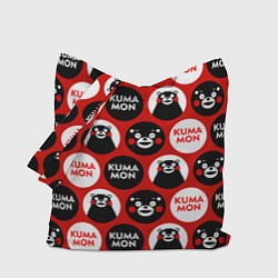 Сумка-шопер Kumamon Pattern, цвет: 3D-принт