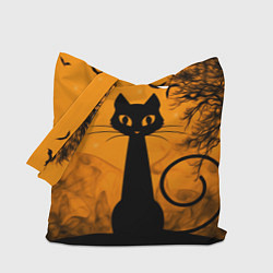 Сумка-шопер Halloween Cat, цвет: 3D-принт