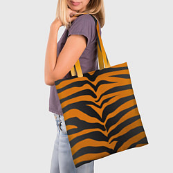 Сумка-шопер Шкура тигра, цвет: 3D-принт — фото 2