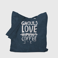 Сумка-шопер Ghouls Love Coffee, цвет: 3D-принт