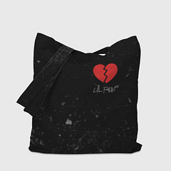 Сумка-шопер Lil Peep: Broken Heart, цвет: 3D-принт