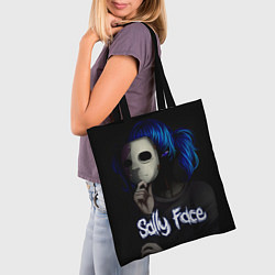 Сумка-шопер Sally Face: Dark Mask цвета 3D-принт — фото 2