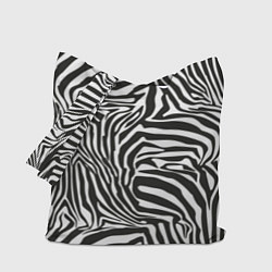 Сумка-шопер Полосы шкура зебры, цвет: 3D-принт